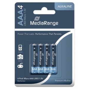 Bateria alkaliczna AAA LR03 1,5V MEDIARANGE PREMIUM ALKAINE MICRO blister 4szt. /MRBAT101/