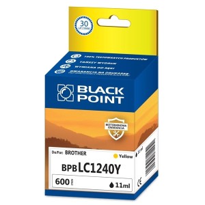 Tusz zamienny do  BROTHER LC1240 marki Black Point, yellow /BPBLC1240Y/