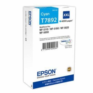 Tusz EPSON C13T789240 T7892 cyan OEM 34,2ml 4000s