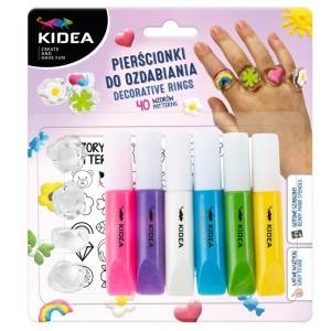 Zestaw kreatywny pierścionki do ozdabiania KIDEA /PSDOKA/