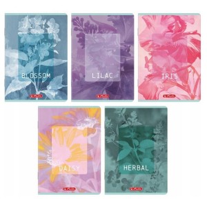 Zeszyt A5/60 linia 70g z marginesem okładka laminowana HERLIZT STANDARD BLOSSOM MIX WZORÓW 1szt. /400206386/