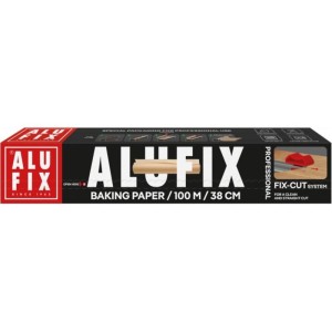 Papier do pieczenia silikonowany 38cm x 100m ALUFIX brązowy 1szt.  /BS-AX-002410/