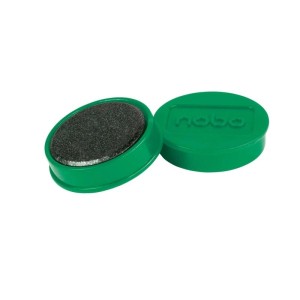 Magnesy 32mm NOBO siła magnesu 0,8kg zielone 10szt. /1915299/