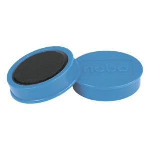 Magnesy 38mm NOBO siła magnesu 2,5kg niebieskie 10szt. /1915313/