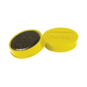 Magnesy 38mm NOBO siła magnesu 2,5kg żółte 10szt. /1915313/