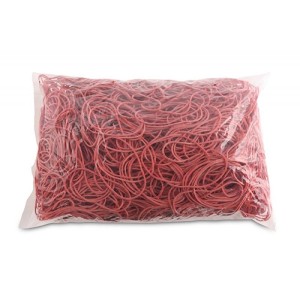 Gumki recepturki 60x1,5x1,5mm OFFICE PRODUCTS czerwone 1kg /18106019-03/