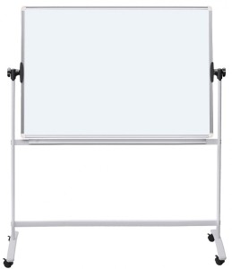 Tablica magnetyczna suchościeralna lakierowana rama aluminiowa 150x100cm dwustronna mobilna /20066411-14/