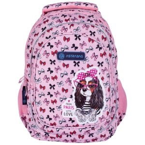 Plecak szkolny młodzieżowy SWEET DOG WITH BOWS ASTRA /136468/