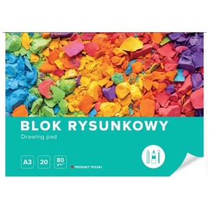 Blok rysunkowy biały A3 20 kartek SHOREWOOD/DANMARK 1szt.