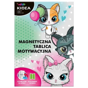 Tablica magnetyczna motywacyjna dla dzieci kotki DERFORM KIDEA 1szt. /DER-TMMEKA/