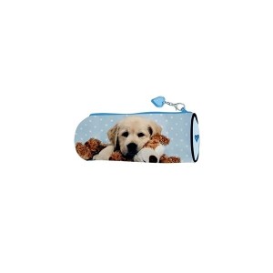 Piórnik tuba BENIAMIN SWEET PETS piesek z breloczkiem przy zamku 1szt. /110084/