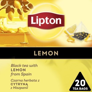 Herbata czarna LIPTON piramidki cytrynowa 20szt. /SP-110911/