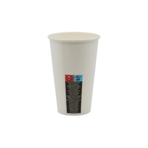 Kubki papierowe 400ml średnica 90mm białe 50szt. /46908/