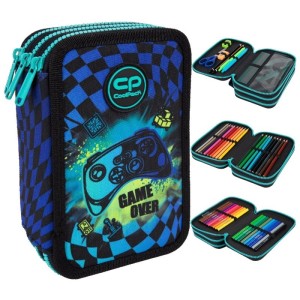 Piórnik potrójny z wyposażeniem PATIO COOLPACK JUMPER 3 GAMER CHESS 1szt. /F067964/
