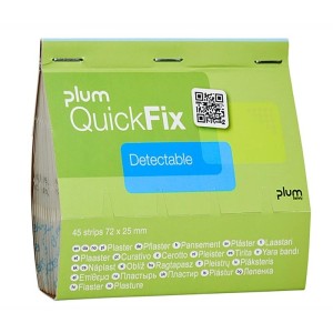 Plastry wykrywalne PLUM QUICKFIX DETECTABLE niebieskie 45szt. /BH-5513/