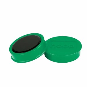 Magnesy 38mm NOBO siła magnesu 1,5kg zielone 10szt. /1915310/