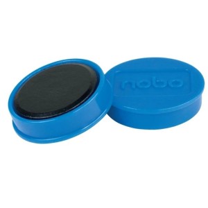 Magnesy 32mm NOBO siła magnesu 0,8kg niebieskie 10szt. /1915299/