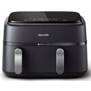 Frytkownica beztłuszczowa 9,0L PHILIPS OVI DUAL BASKET seria 3000 NA351/00 2750W czarna 1szt. /227204/