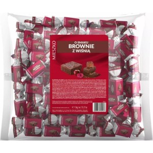 Cukierki MIESZKO brownie z wiśnią luz 2,5kg