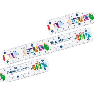 Linijka szkolna Pelikan Combino 15cm wyginająca się