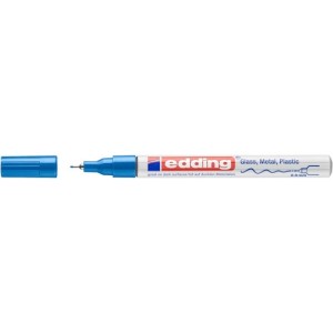 Marker olejowy igłowy 0,8mm EDDING 780 połyskujący niebieski 1szt. /ED-780-9-003/