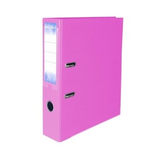 Segregator A4/75 z szyną PETITE OFFICE różowy 1szt. /PO76254/