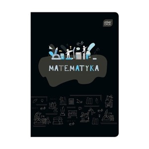 Zeszyt tematyczny A5/60 kratka brak adresówki matematyka okładka hybrydowa INTERDRUK /ZE60#MATFSC/