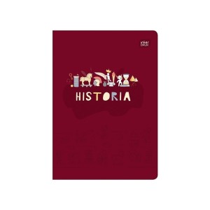 Zeszyt tematyczny A5/60 kratka brak adresówki historia okładka hybrydowa INTERDRUK /ZE60#HISFSC/