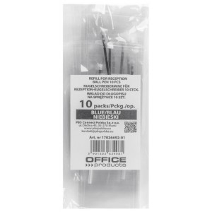 Wkład do długopisu OFFICE PRODUCTS 0,7mm niebieski 10szt. /17026692-01/