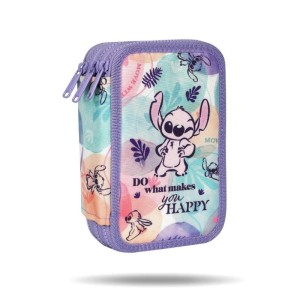 Piórnik potrójny z wyposażeniem PATIO DISNEY FASHION JUMPER 3 STITCH PASTEL / F067885/