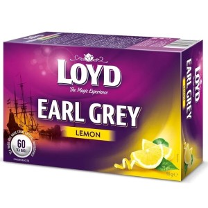 Herbata czarna LOYD EARL GREY z cytryną z zawieszką 60szt.