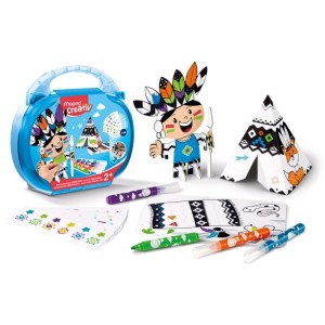 Zestaw kreatywny MAPED CREATIVE EARLY AGE indiańska wioska walizka /907027/