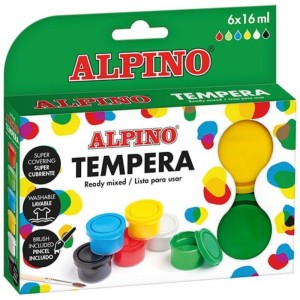 Farby plakatowe 6 kolorów 16ml ALPINO