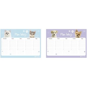 Plan lekcji A4 INTERDRUK PUPPY SIGN 1szt. /PLANA4PS/