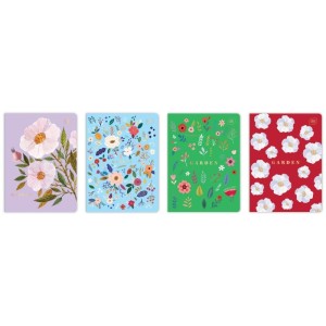 Zeszyt A5/60 linia 70g brak adresówki okładka HOT STAMPING INTERDRUK garden mix wzorów 1szt. /ZE60=HSGAR/