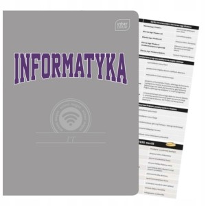 Zeszyt tematyczny A5/60 kratka brak adrresówki informatyka okładka hybrydowa INTERDRUK /ZE60#INFFSC/