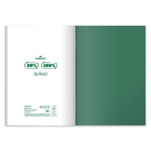 Zeszyt Herlitz A5 w linie 60 kartek Eco PP Ocean Colors szary
