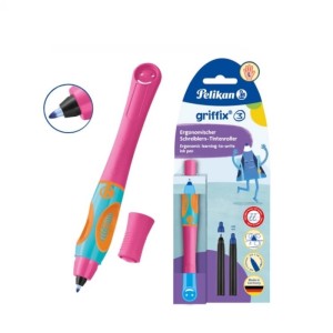 Pióro kulkowe Pelikan Griffix Lovely Pink różowe dla leworęcznych /300009674/