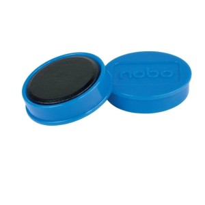 Magnesy 32mm NOBO siła magnesu 0,8kg niebieskie 10szt. /1915299/