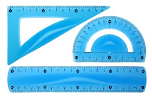 Zestaw geometryczny TETIS niebieski	 /BL010-NK/