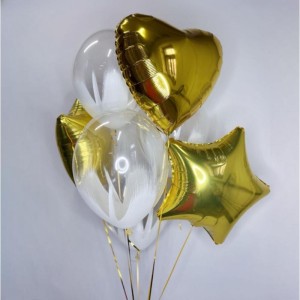 Balon foliowy 40cm PARTYDECO kula transparentny 1szt. /ORB16-1/