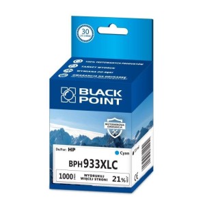 Tusz HP CN054AE 933XL cyan BLACK POINT /BPH933XLC/