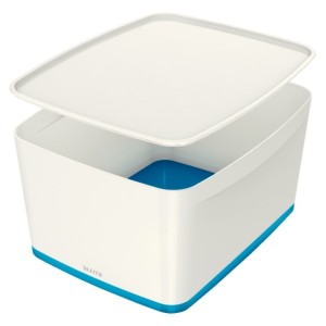 Pojemnik Duży LEITZ MyBOX z Pokrywką Biało-Niebieski /52161036/