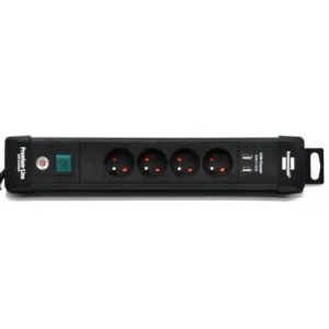 LISTWA ZASILAJĄCA "PREMIUM-LINE" 4 GN 3M CZARNA USB-C PD 30W USB-A 18W  /002302700000/