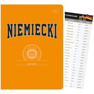 Zeszyt tematyczny A5/60 kratka brak adresówki język niemiecki okładka hybrydowa INTERDRUK