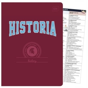 Zeszyt tematyczny A5/60 kratka brak adresówki historia okładka hybrydowa INTERDRUK /ZE60#HISFSC/