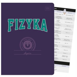 Zeszyt tematyczny A5/60 kratka brak adresówki fizyka okładka hybrydowa INTERDRUK /ZE60#FIZFSC/