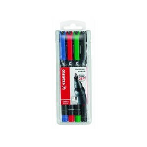 MARKER FOLIOPIS STABILO M OHP 1 0 mm 4-KOL /843/4/