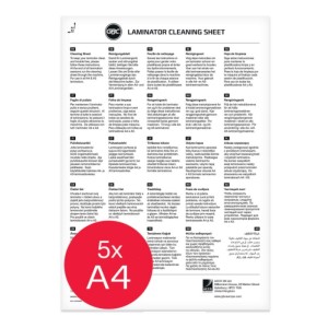 Arkusz A3/A4 czyszczący do laminatora GBC 5szt. /EK50000/