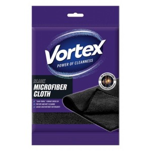 Ściereczka z mikrofibry 30x50cm VORTEX półręcznik czarna 1szt. /BS-VR-647198/